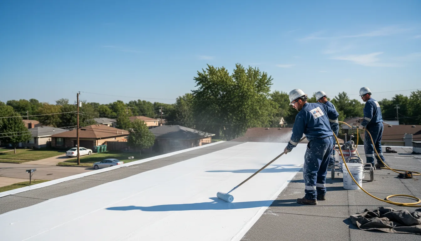 Commercial roof coating in Lost Springs, KS near me